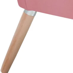 Samtvelours Wohnzimmersessel in Rosa - Clona