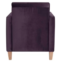 Samtvelours Wohnzimmersessel in Dunkellila - Adagiona