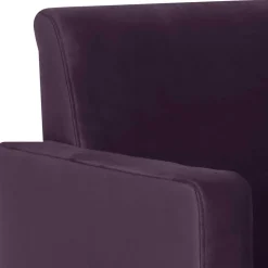 Samtvelours Wohnzimmersessel in Dunkellila - Adagiona