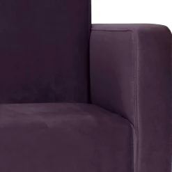 Samtvelours Wohnzimmersessel in Dunkellila - Adagiona