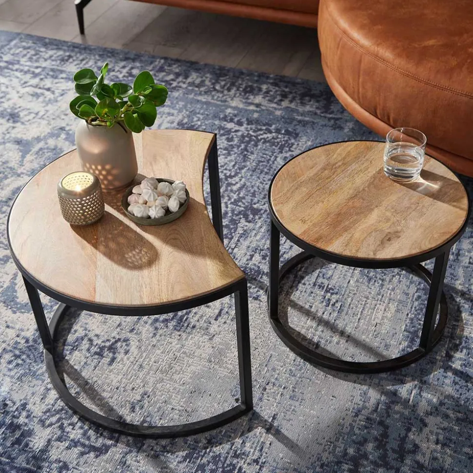 2-Satz Couchtisch in Mango - Acapella (zweiteilig)