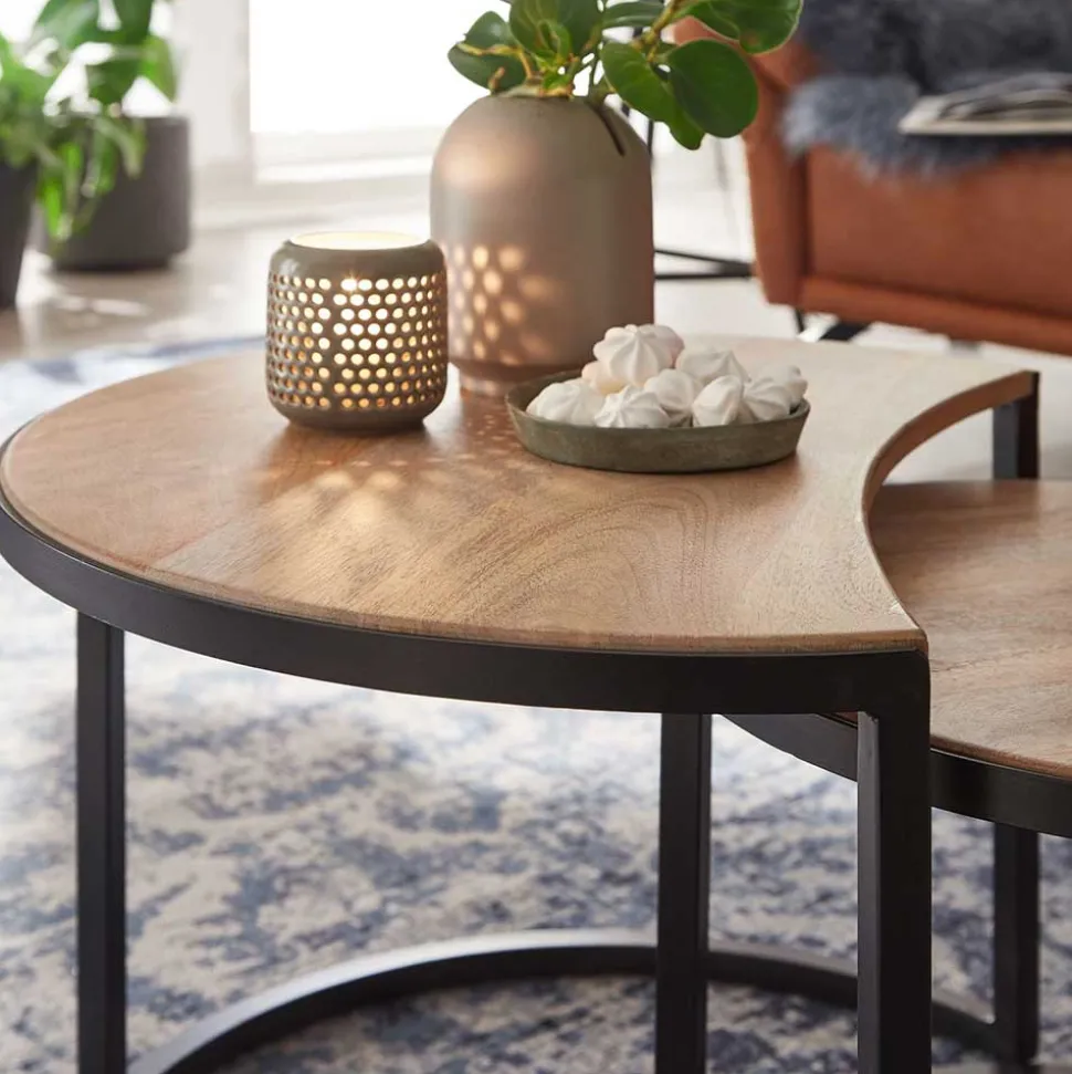 2-Satz Couchtisch in Mango - Acapella (zweiteilig)