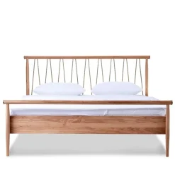 Scandi Chic Bettgestell aus Wildeiche Honig - Abru