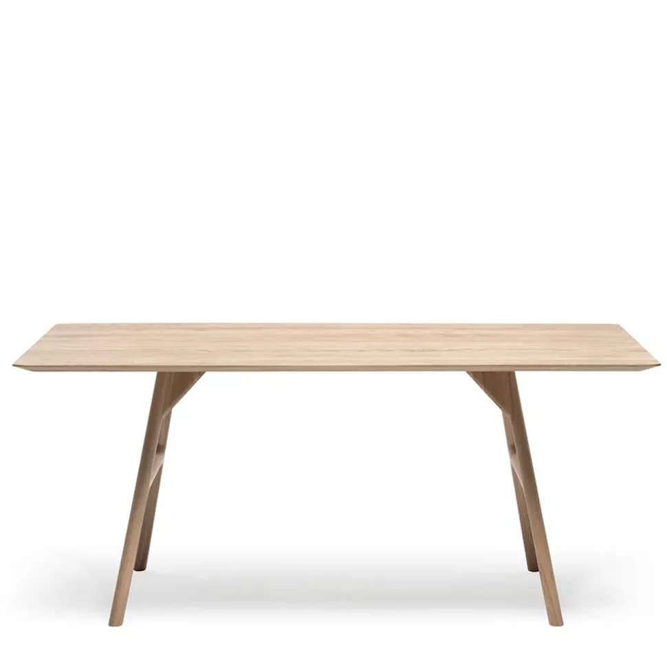 Scandi Chic Eichentisch in Bianco geölt - Ravona