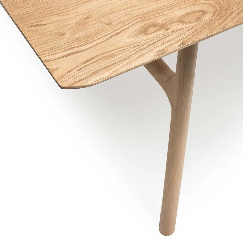 Scandi Chic Eichentisch in Bianco geölt - Ravona