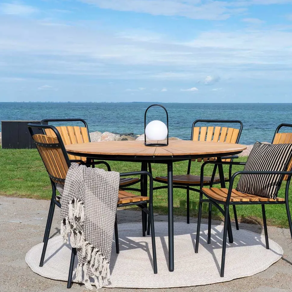 Scandi Chic Gartentisch aus Teak Massivholz - Farmer