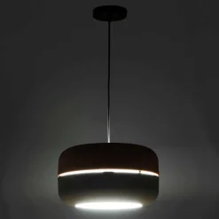 Scandi Chic Hängelampe in Rosa & Grau - Longos