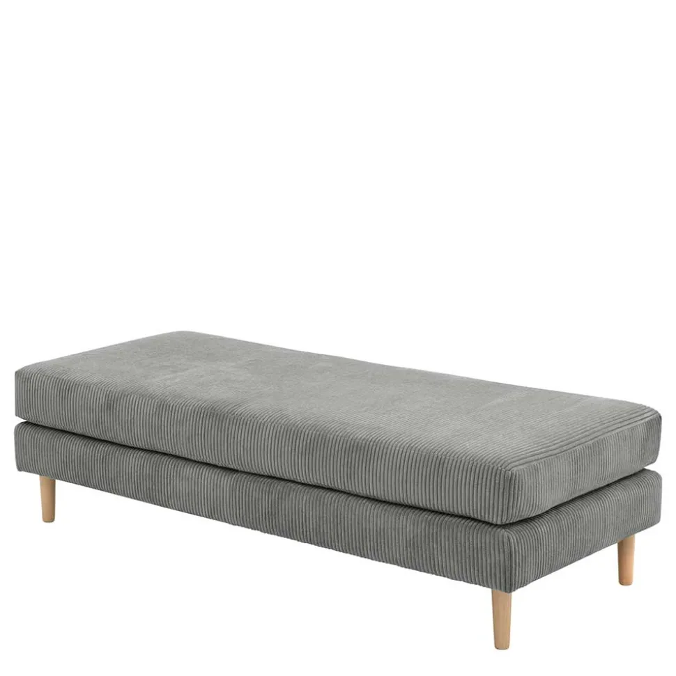 Scandi Chic Hocker in Anthrazit Cord - Lidio