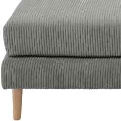 Scandi Chic Hocker in Anthrazit Cord - Lidio