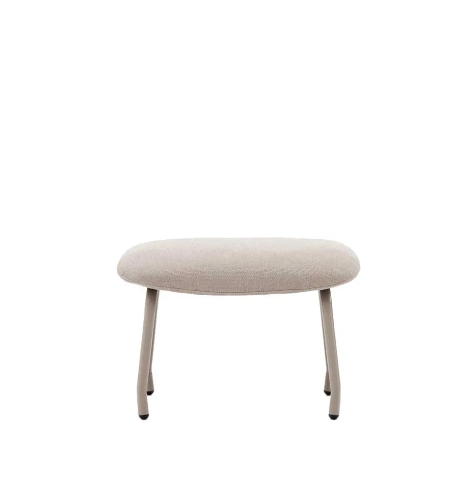 Scandi Chic Hocker in Beige und Weiß - Bondo