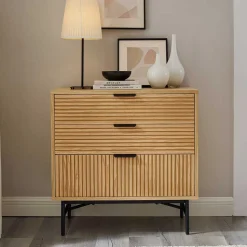 Scandi Chic Kommode mit drei Schubladen - Piassona