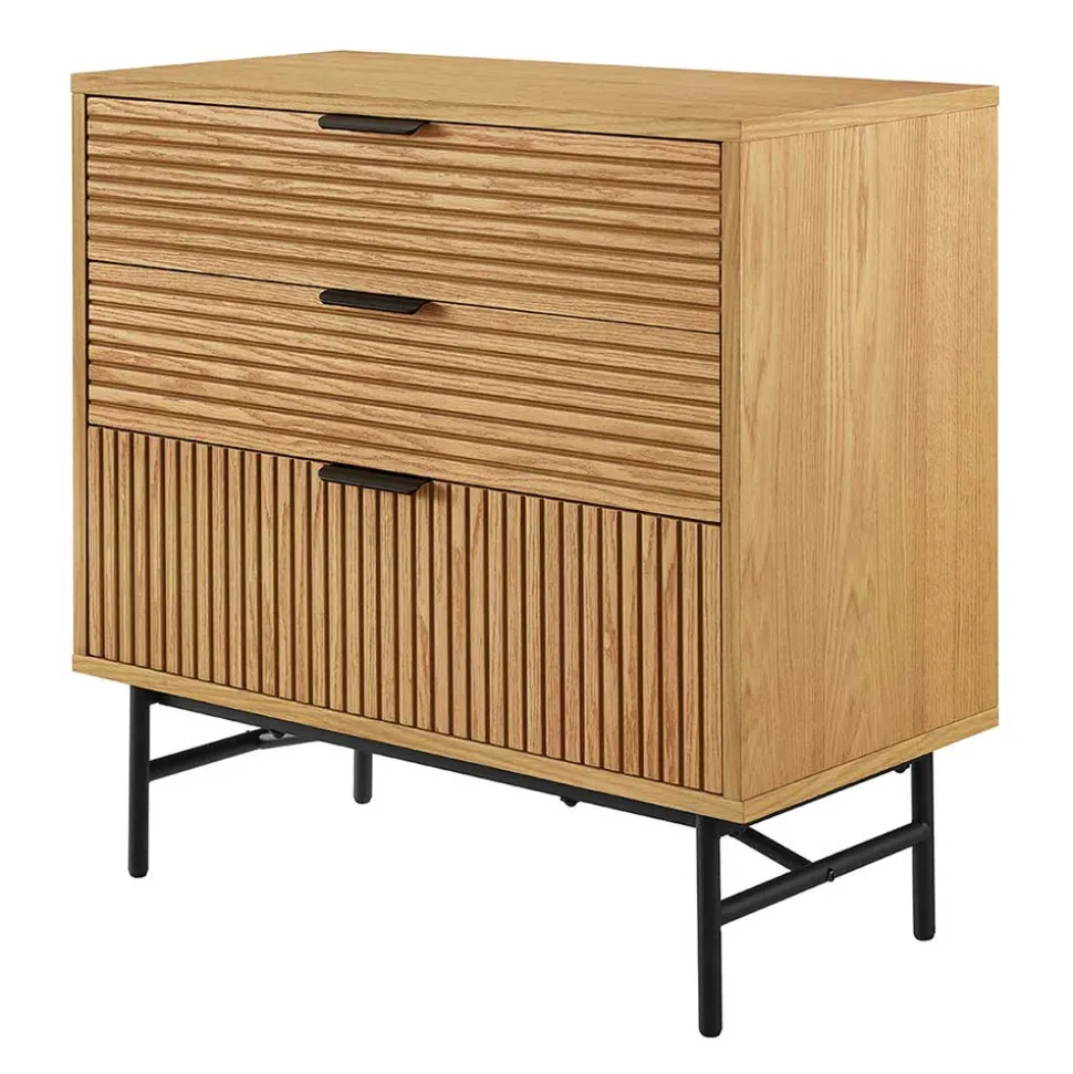 Scandi Chic Kommode mit drei Schubladen - Piassona