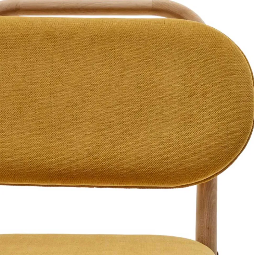 Scandi Chic Stühle in Gelb Chenille - Quinn (2er Set)