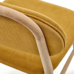 Scandi Chic Stühle in Gelb Chenille - Quinn (2er Set)