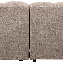 Scandi Ecksofa in Hellbraun meliert - Niklai