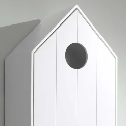 Scandi Kinder-Kleiderschrank in Hausform - Indefiva