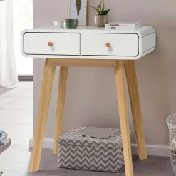 Scandi Konsolentisch mit zwei Schubladen - Kolreva