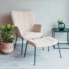 Scandi Polstersessel in Beige - Helina