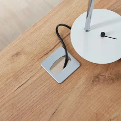 Scandi Schreibtisch Kombi in Weiß - Ziharo (zweiteilig)