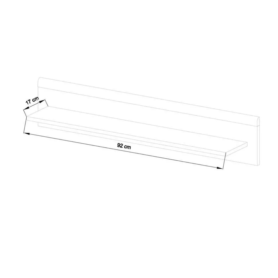 Scandi Wohnwand Möbel als Set - Cablos (vierteilig)