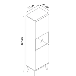 Scandi Wohnzimmer Einrichtung Set - Cablos I (sechsteilig)