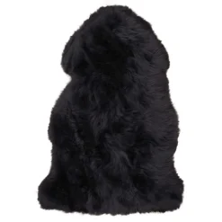 Schaffell in Schwarz 85x5x50 cm - Claus