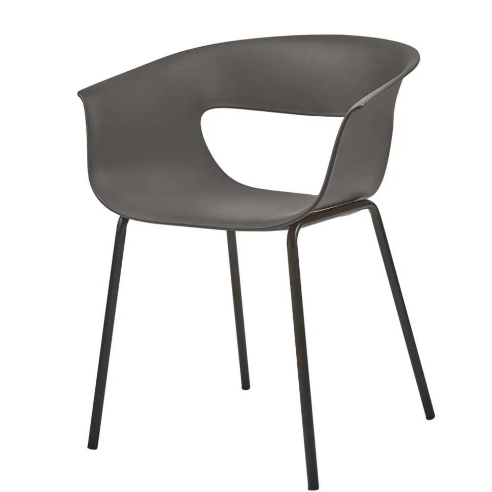 Schalenstuhl mit Armlehnen - Niabelda (2er Set)