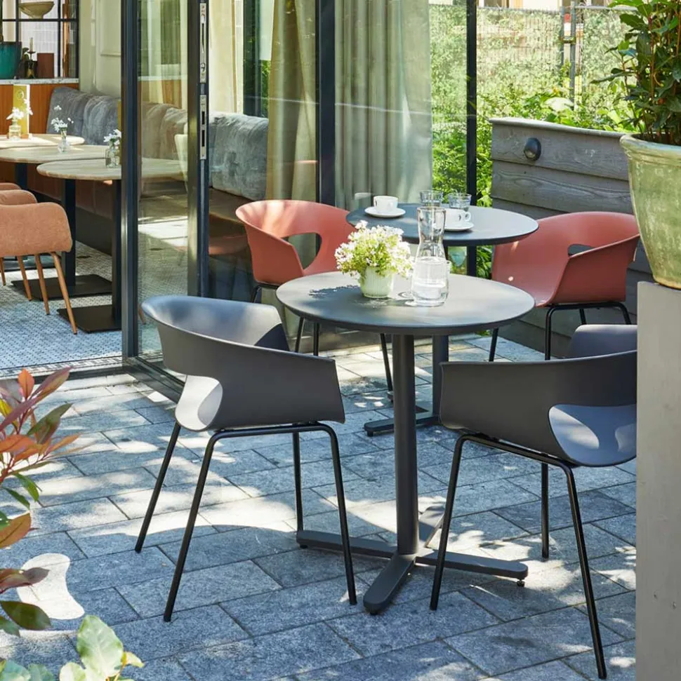 Schalenstuhl mit Armlehnen - Niabelda (2er Set)