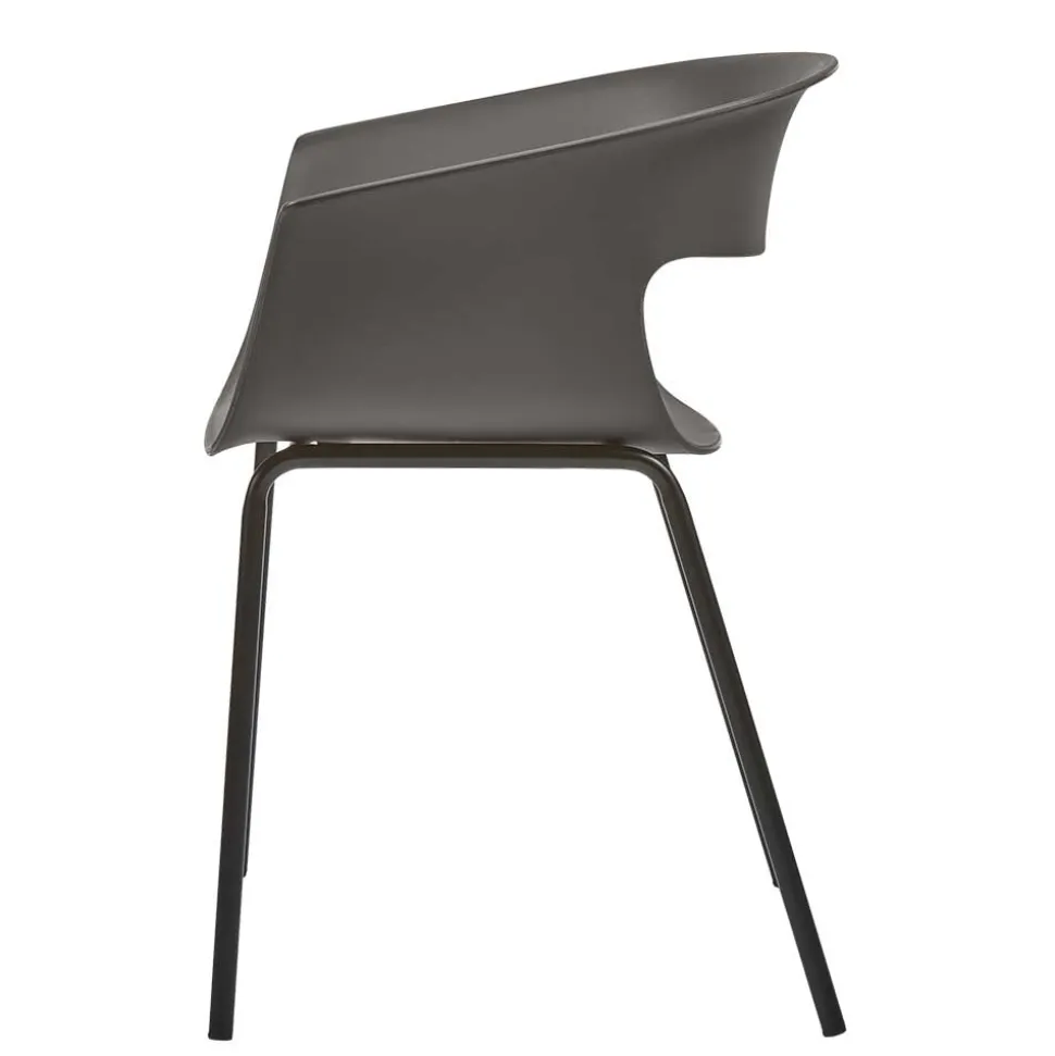 Schalenstuhl mit Armlehnen - Niabelda (2er Set)