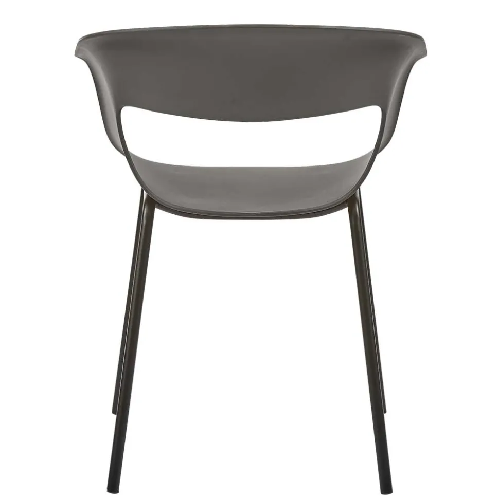 Schalenstuhl mit Armlehnen - Niabelda (2er Set)