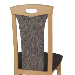 Schicker Hochlehner Stuhl in Braun Dorota & Buche (2er Set)