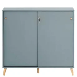 Schiebetüren Büroschrank in Petrol - Baiamare