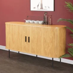 Schiebetüren-Sideboard in ovalem Design - Barnetta