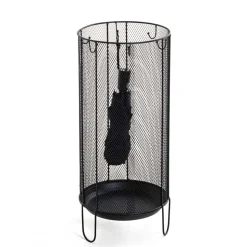 Schirmständer aus Metall in Schwarz - Nurez