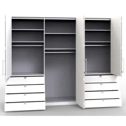 Schlafbereich Kleiderschrank mit acht Schubkästen - Dolienca