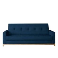Schlafcouch in Dunkelblau Velours - Tadeuz