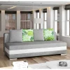 Schlafcouch in Grau mit Weiß - Almente