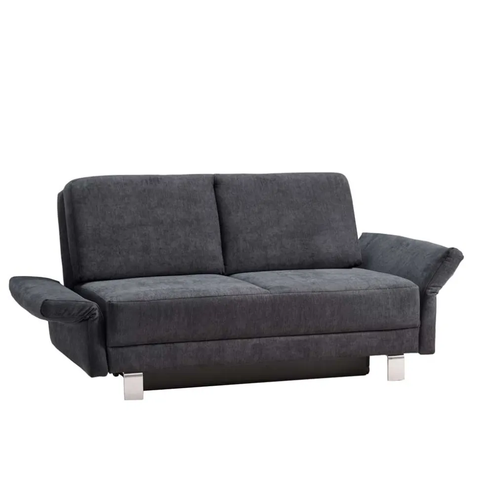 Schlafcouch mit Bettkasten in Blaugrau - Casmas