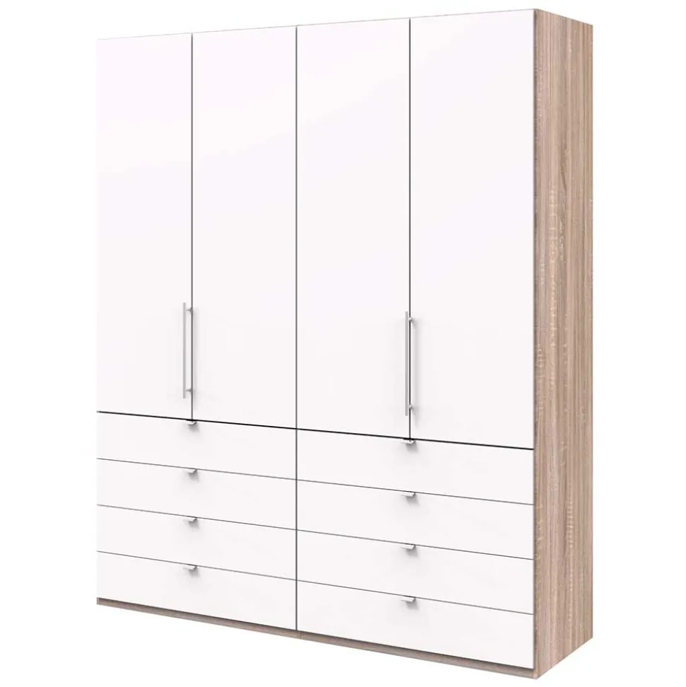 Schlafraum Kleiderschrank mit 8 Schubladen und 2 Falttüren - Vaclyn