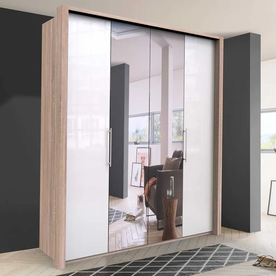 Schlafraum Kleiderschrank mit Spiegel - Bosays