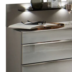 Schlafraum Set in Weiß & Grau - Tumiva (vierteilig)