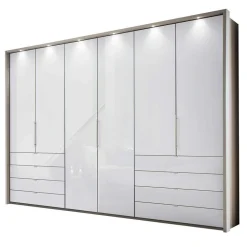 Schlafraum Set in Weiß & Grau - Tumiva (vierteilig)