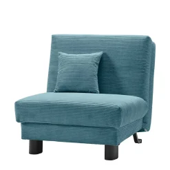 Schlafsessel in Petrol aus Cord - Geraldo