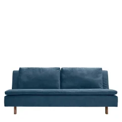 Schlafsofa in Blau und Eiche - Jesticas