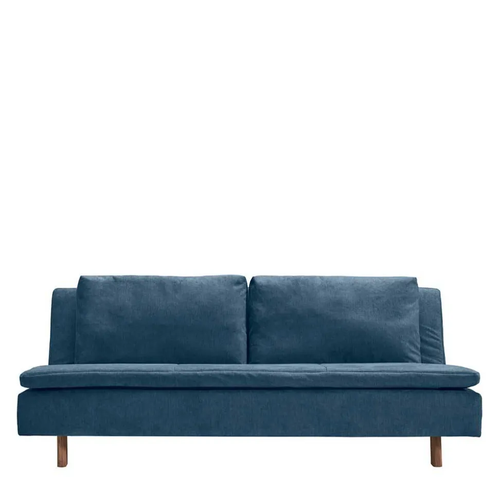 Schlafsofa in Blau und Eiche - Jesticas