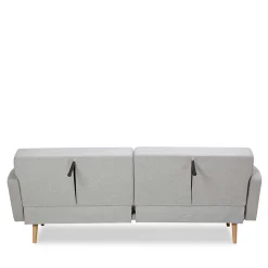 Schlafsofa in Hellgrau und Kiefer - Posadas