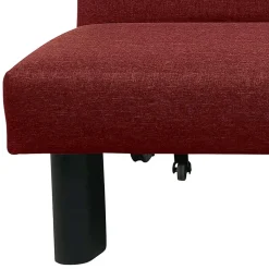 Schlafsofa in Rot Stoffbezug - Surci
