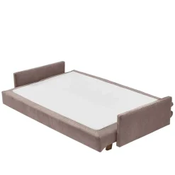 Schlafsofa in Schlammfarben mit Eiche - Anguro