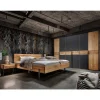 Schlafzimmer aus Wildeiche & Metall - Claas (vierteilig)