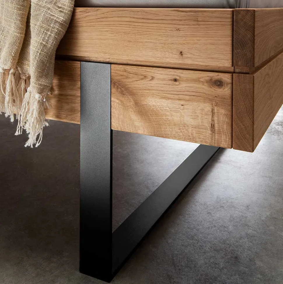 Schlafzimmer aus Wildeiche & Metall - Claas (vierteilig)